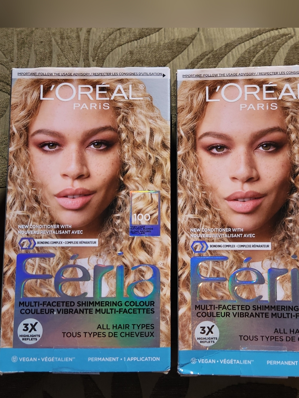 Two Boxes Of Feria Hair Colour